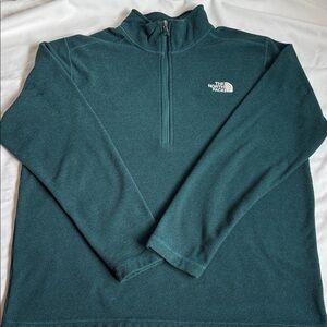 The North Face Men's Teal Zip-Up Sweater